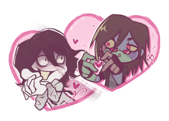 2 Chibi Half + Stylized Background $28